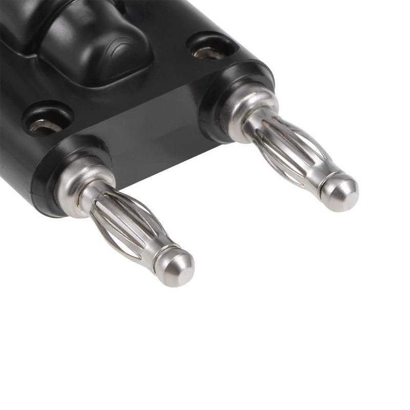 bnafes BNC Female to Dual Banana Male Plug Jack Binding Posts RF Coaxial Adapter BNC to Banana Coax Jack Connector 4-Pack - Image 3